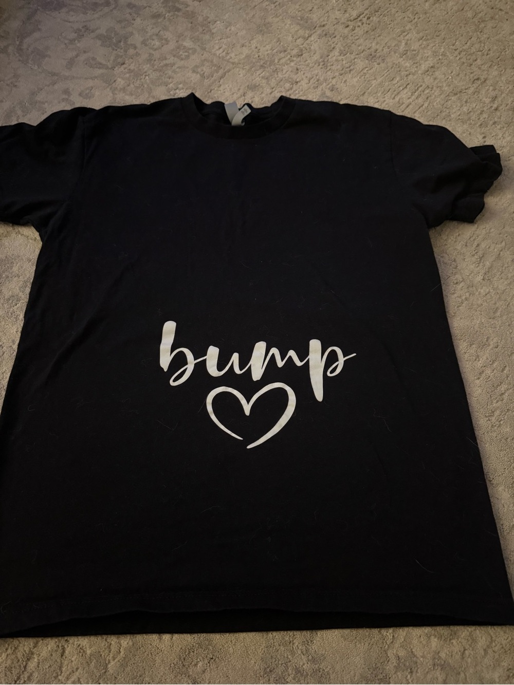 Maternity Bump Black Crew Tee